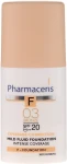 Pharmaceris F Intense Coverage Mild Fluid Foundation SPF20 Деликатный тональный флюид SPF20 - фото N6