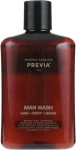 Previa Ванна для волос и тела Man Wash Hair Body Shave