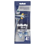 Gillette Набор одноразовых станков для бритья, 4шт Blue II Maximum - фото N2