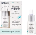 Pharma Hyaluron (Hyaluron) Сыворотка для лица активный гиалурон + упругость Pharmatheiss Cosmetics Active Concentrate Anti-wrinkle + Volume Filler - фото N3
