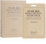Benton Маска с высоким содержанием муцина улитки и пчелиным ядом Snail Bee High Content Mask Pack