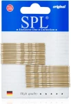 SPL Невидимки для волос фрезерованные, 50 мм, золотые