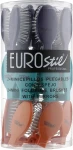 Eurostil Набор раскладных расчесок с зеркальцем 02789, 24 штуки Mini Brush With Mirror