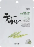 Mitomo Тканинна маска для обличчя, з олією чайного дерева Tea Tree Essence Mask