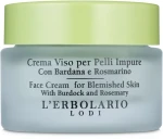 L’Erbolario Крем для проблемної шкіри обличчя з розмарином і реп'яхом Crema Viso per Pelli Impure
