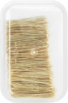 TICO Professional Шпильки для волос ровные 60мм, золотистые - фото N3