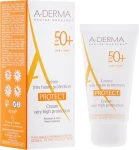 A-Derma Крем для тіла сонцезахисний Protect Cream Very High Protection SPF 50+