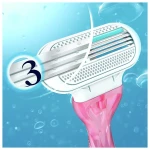 Одноразовые бритвенные станки для чувствительной кожи - Gillette Venus Sensitive, 3шт - фото N3