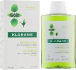 Klorane Шампунь c крапивой для жирных волос Seboregulating Treatment Shampoo with Nettle Extract - фото N2