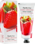 FarmStay Крем для рук, з екстрактом полуниці Visible Difference Hand Cream Strawberry - фото N2