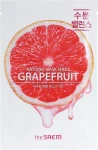 The Saem Тканинна маска для обличчя, з екстрактом грейпфрута Natural Skin Fit Mask Sheet Grapefruit