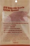 Спонж-конняку с вулканическим пеплом - PURITO Jeju Volcanic Scoria Konjac Sponge, 1 шт