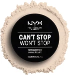 NYX Professional Makeup Can't Stop Won't Stop Setting Powder Фиксирующая рассыпчатая пудра для лица - фото N2