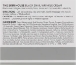 The Skin House Питательный крем с коллагеном и муцином чёрной улитки Black Snail Wrinkle Cream - фото N3