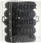 IdHair Силиконовые резинки для волос, коричневые Secret Hair Band Brown