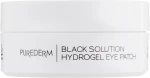 Purederm Набір гідрогелевих патчів під очі з порошком перлів Black Solution Hydrogel Eye Patch - фото N3