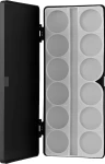 PNB Palette Case Black & White Пенал-палитра черно-белый прямоугольный - фото N2