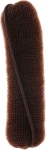 Lussoni Валик для прически, с резинкой, 150 мм, коричневый Hair Bun Roll Brown