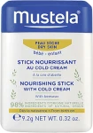 Mustela Питательный стик для губ и лица с колд-кремом Bebe Nourishing Stick With Cold Cream