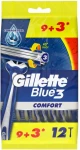 Gillette Набор одноразовых станков для бритья, 12 шт Blue 3 Comfort