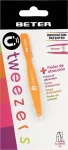 Beter Магнітний пінцет для видалення волосся з косими кінчиками, помаранчевий U Tweezers