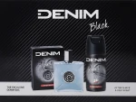 DENIM Black Набор (ash/lot/100ml + deo/150ml + bag)