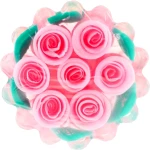 Bulgarian Rose Натуральное глицериновое мыло "Роза" корзинка, розовая Glycerin Soap Rose Fantasy