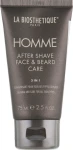 La Biosthetique Эмульсия после бритья для ухода за кожей лица и бороды Homme After Shave Face & Beard Care