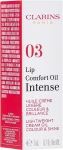 Clarins Lip Comfort Oil Intense Масло-тинт для губ, кремовой консистенции - фото N2