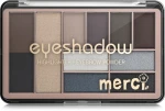 Merci Eyeshadow & Highlighter + Eyebrow Powder Палетка для макіяжу очей і обличчя - фото N2