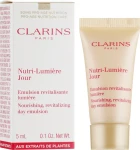 Clarins Емульсія для обличчя Nutri-Lumière Nuit Nourishing Rejuvenating Day Emulsion (пробник)