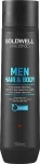 Освіжаючий чоловічий шампунь для волосся та тіла - Goldwell DualSenses For Men Hair & Body Shampoo, 300 мл