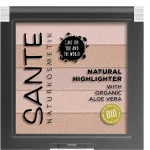 Sante Natural Highlighter With Organic Aloe Vera Хайлайтер для обличчя - фото N2