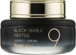 Омолоджувальний крем з муцином чорного равлика і пептидами - FarmStay Black Snail & Peptide 9 Perfect Cream, 55 мл