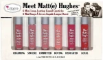 TheBalm Мини-набор матовых помад для губ Meet Matt(e) Hughes 6 mini Liquid Lipsticks (lipstick/6x1.2ml)