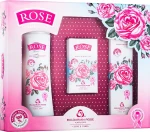 Bulgarian Rose Rose Набор (parfum/roll/on/9ml + mic/water/150ml + h/cr/50ml)