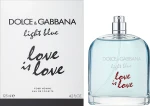 Dolce & Gabbana Dolce&Gabbana Light Blue Love is Love Pour Homme Туалетна вода (тестер без кришечки) - фото N2