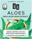 AA Крем для обличчя живильний і зволожувальний Cosmetics Aloes Day and Night Cream - фото N3