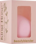 King Rose Спонж для макіяжу "Крапля", ніжно-рожевий - фото N2