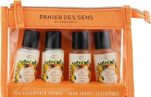 Panier des Sens Набор для путешествий "Прованс" Travel Set Provence (sh/gel/40ml + shmp/40ml + lot/40ml + cond/40ml)