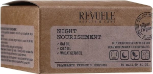 Revuele Живильний нічний крем для обличчя Vegan & Organic Night Nourishment