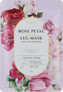 PETITFEE & KOELF Противоотечная маска-гольфы Rose Petal Satin Leg Mask