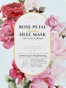 PETITFEE & KOELF Пом'якшувальна маска для п'ят Petitfee&Koelf Rose Petal Satin Heel Mask