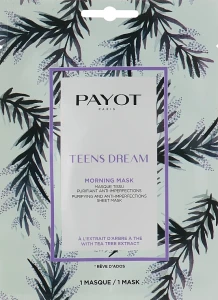 Payot Очищувальна маска для обличчя Teens Dream Purifying And Anti-imperfections Sheet Mask