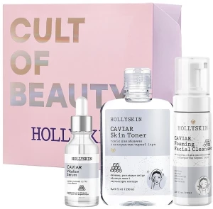 Hollyskin Набір Black Caviar Vitalize Basic Care (foam/150ml + ser/50ml + toner/250ml)