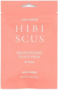 Rated Green Увлажняющая маска для кожи головы с соком гибискуса Cold Brew Hibiscus Moisturizing Scalp Pack