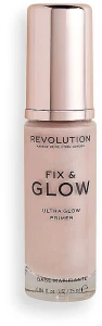 Makeup Revolution Fix & Glow Primer Сияющий праймер для лица