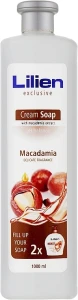 Lilien Жидкое крем-мыло "Макадамия" Macadamia Cream Soap (сменный блок)