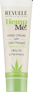 Revuele Крем для рук з олією насіння конопель Hemp Me! Hand Cream With Cold Pressed Hemp Oil