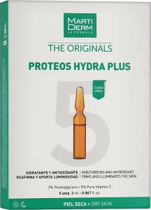 MartiDerm Ампулы для нормальной, смешанной и обезвоженной кожи The Originals Proteos Hydra Plus